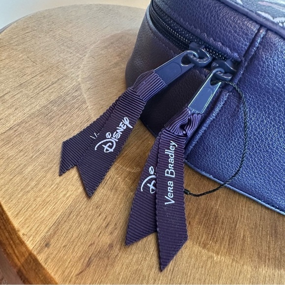 SOLD- NWT Vera Bradley Disney Whimsy Cosmetic Bag Case Mickey MinnieMouse Purple - Picture 3 of 16